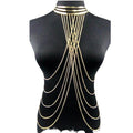 Gold Body Chain — Layered Chain Harness Jewellery