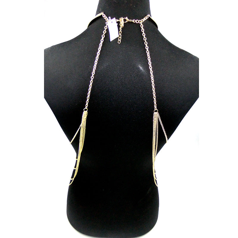 Gold Body Chain — Layered Chain Harness Jewellery