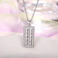 Lucky Abacus Pendant Necklace for Women Fashion Daily Wear Long Chain Accessories