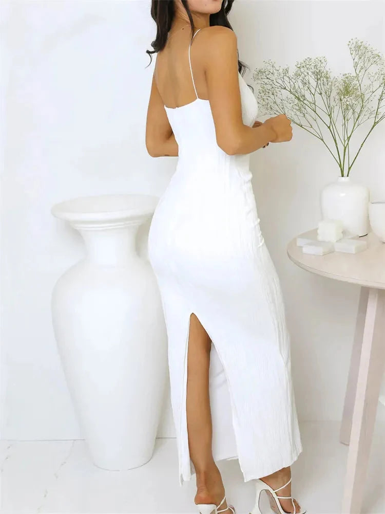 Slim Fit Back Split Party Dress