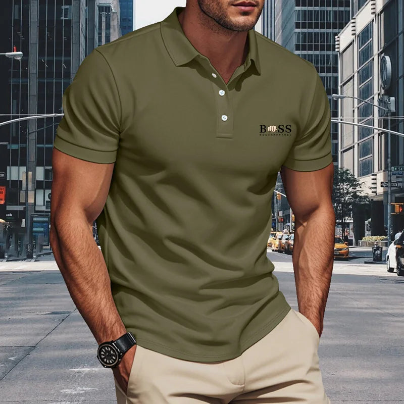 Men Polo Shirt Short Sleeve