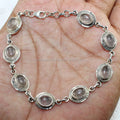 Rawa Work 925 Sterling Silver Rose Quartz Gemstone